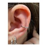 Arescollection Cerrahi Çelik Gümüş Renk Halka Conch Piercing