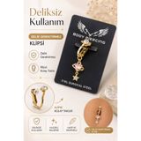 Arescollection delik gerektirmeyen deliksiz sıkıştırmalı göbek piercingi