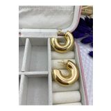 Arescollection KARARMAZ İTHAL ÇELİK KALIN HAFİF HALKA KÜPE