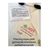 Arescollection PİERCİNG,KÜPE,ÇELİK ALTIN GÜMÜŞ TAKI TEMİZLEME PARLATMA MENDİLİ(KENDİNDEN CİLALI)