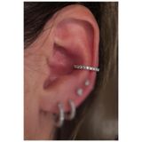 Arescollection Zirkon Taşlı Halka Conch Piercing