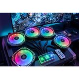 Arestech 5X120MM 5'li Argb Pro Fan Seti Kit Kasa Fanı (Kontrolcülü ve Kumandalı)