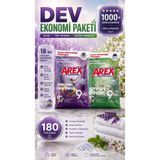 AREX "büyük Ekonomi Paketi ; Toz Çamaşır Deterjanı, Sık Yıkananlar 9KG + Beyazlar İçin 9KG