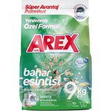 Arex Matik Toz Deterjan 9 kg Beyaz Çamaşırlar İçin 90 Yıkama Bahar Esintisiyle Temizlik