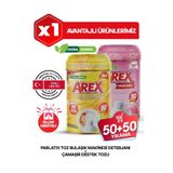 AREX Parlatix Bulaşık Makinesi Deterjanı + Çamaşır Destek Tozu 100 Yıkama (50+50) Ölçek Hediyeli