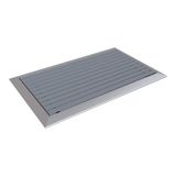 Arfen Kauçuk Üst Yüzeyli Alüminyum Gri Paspas 50 x 80 cm