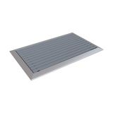 Arfen Kauçuk Üst Yüzeyli Alüminyum Gri Paspas 60 x 120 cm