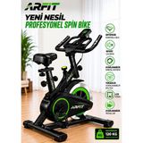 Arfit Kondisyon Bisikleti Spor Koşu Egzersiz Bisikleti Spin Bike Dikey Ev Bisikleti - Siyah