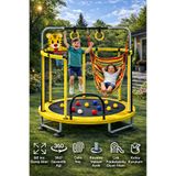 Arfseb Çocuk Trambolin 60” Güvenlik Ağlı – Hamak + Boks Torbası + Basket Setli