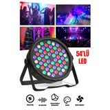 Arfseb Profesyonel 54 LED PAR Işık RGB Sahne DJ Disko Parti Ve Ev Romantik Projeksiyon Aydınlatma
