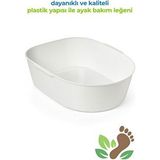 Argan Cure Beyaz Pedikür Leğeni Ergonomik Tutma Kolları ile Kolay Taşınır