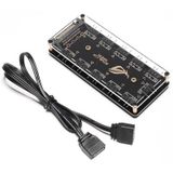 Argb Rgb Led 3 Pin 11 Port 5V Sata Power Güç Fan Çoklayıcır Şerit Hub Kablo Splitter