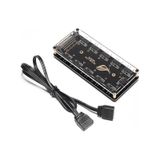 Argb Rgb Led 3 Pin 11 Port Fan Çoklayıcı 4847A Sata Power 5V Hub