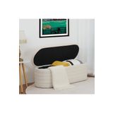 arge demo Sidney Xlarge Puf Krem Renk Sandıklı Puf Benç