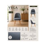 arge demo Vega Yemek Masası Sandalyesi Cafe Ve İşyerinde Kullanıma Uygun