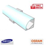 Arge Led Mutfak Dolabi Ve Tezgah Alti Bombe Difuzorlu Kose Bar Led 12V 3000K 50Cm