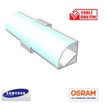 Arge Led Mutfak Dolabi Ve Tezgah Alti Bombe Difuzorlu Kose Bar Led 12V 6500K 50Cm