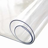 Arge Zemin 1,7 mm Kalınlık 100 x 90 cm Şeffaf Pvc Kalın Kaymaz Masa Örtüsü Koruyucu