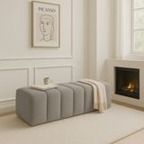 Argedemo Ringo Puf Uzun Bench 120CM Modern Puf Antre,hol,giyinme Odası,salon - Gri