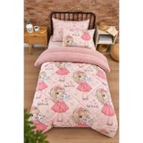 argehome Tek Kişilik Çift Taraflı Peluş Welsoft Pufidik Uyku Seti (Yorgan + Lastikli Çarşaf + 2 Yastık Kılıfı)
