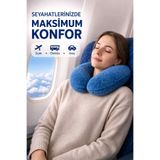 argehome Welsoft Boyun Yastığı U Tipi Seyahat Yastığı Yumuşak Ergonomik Destek