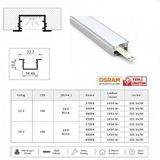 Argeled 12V 4000K 150 cm Mutfak Dolabı ve Tezgah Altı Gömme Led Armatür
