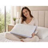 Argen Home Visco Comfort Ortopedik Tombul Yastık - 60 x 40 x 12 cm - Krem Rengi