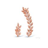 Argentum Concept K020301 Zirkon Taşlı Gümüş Rose Bahar Dalı Küpe