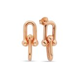 Argentum Concept K095001 Gümüş Rose Link Küpe