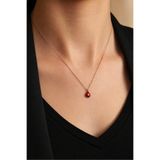 Argentum Concept Rose Altın Kaplamalı 925 Ayar Gümüş Minimal Uğur Böceği Kolye - N101201