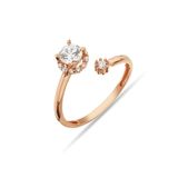 Argentum Concept Y012401 Zirkon Taşlı Gümüş Rose Yüzük