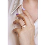 Argentum Concept Y024301 Sallantılı Kalp Figürlü Gümüş Rose Yüzük