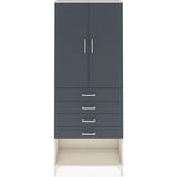 Arges Dolap 88X30X221 Aytaşı-Antrasit - Krem