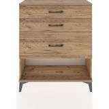 Arges Şifonyer 3 Çekmeceli 88X30X106 Çam-Çam - Atlas Çam