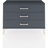 Arges Şifonyer 3 Çekmeceli 88X30X64 Antrasit-Antrasit