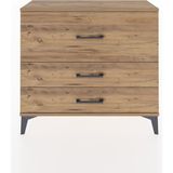 Arges Şifonyer 3 Çekmeceli 88X30X80 Çam-Çam - Atlas Çam