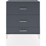 Arges Şifonyer 3 Çekmeceli 88X30X96 Antrasit-Antrasit