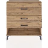 Arges Şifonyer 3 Çekmeceli 88X30X96 Çam-Çam - Atlas Çam