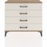 Arges Şifonyer 4 Çekmeceli 88X30X80 Çam-Aytaşı - Atlas Çam