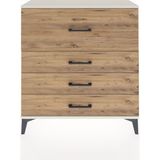 Arges Şifonyer 4 Çekmeceli 88X30X96 Aytaşı-Çam