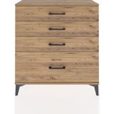 Arges Şifonyer 4 Çekmeceli 88X30X96 Çam-Çam - Atlas Çam