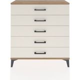 Arges Şifonyer 5 Çekmeceli 88X30X96 Çam-Aytaşı - Atlas Çam