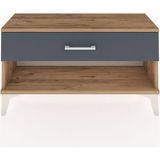 Arges Şifonyer Tek Çekmeceli 88X30X48 Çam-Antrasit - Atlas Çam