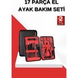 Argesco Mühendislik 17 Parça Manikür Seti El ve Ayak Bakımı Törpü Cımbız Tırnak Temizleme