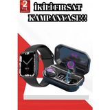 Argesco Mühendislik 2025 Model Akıllı Saat ve Bluetooth Kulaklık 5.0 Bluetooth Bağlantılı Dokunmatik Ekran