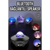 Argesco Mühendislik Çocuklara Özel Şarjlı Bluetooth Hoparlör Parti LED Lambası Yıldızlı Projeksiyon