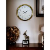 Argesco Mühendislik Elegance Gold 40 cm Metal Dekoratif Tasarım Duvar Saati