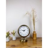 Argesco Mühendislik Eskitme Metal Retro Masa Saati 25×20 cm