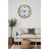 Argesco Mühendislik Gold Lüks 40 cm Metal Modern Duvar Saati