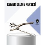 Argesco Mühendislik Kemer Delme Pensesi Çok Amaçlı 6 Farklı Delik Boyu Ayarlı Deri Delme Aleti - Çok Renkli
